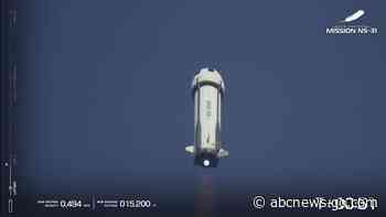 WATCH:  Blue Origin mission with all-female crew launches into space