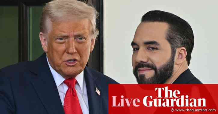 Trump to meet El Salvador’s president at White House amid backlash over deportations – US politics live