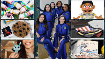 Pop star Katy Perry and crew's Blue Origin spaceflight souvenirs