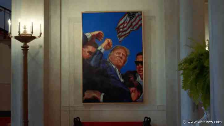 ‘Fight, Fight, Fight’: White House Replaces Obama Portrait with Trump Raising Fist After Assassination Attempt 