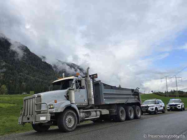 Loaded dump truck impounded in B.C. after driver found intoxicated, police say