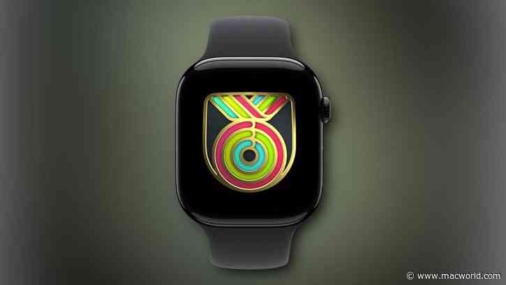 Apple Watch Activity badges: 10th anniversary Global Close Your Rings award on April 24