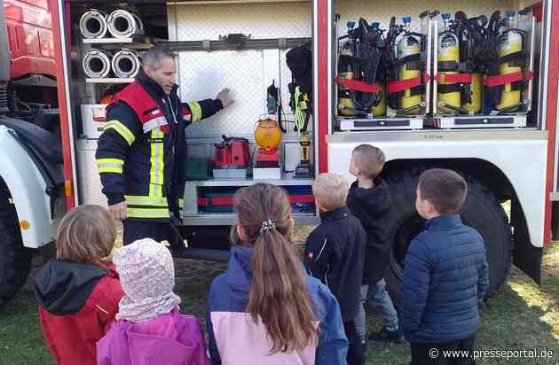 FW Wathlingen: Leuchtende Kinderaugen bei der Feuerwehr Großmoor - Kindergarten "Moorwichtel" zu Besuch