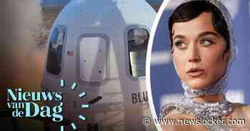 Katy Perry de ruimte in met raket Bezos: ‘Dit gebeurde voor het eerst ooit’