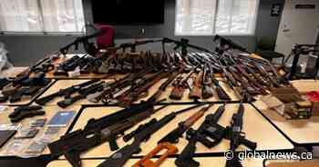 Massive cache of guns seized from home in rural Hamilton: police