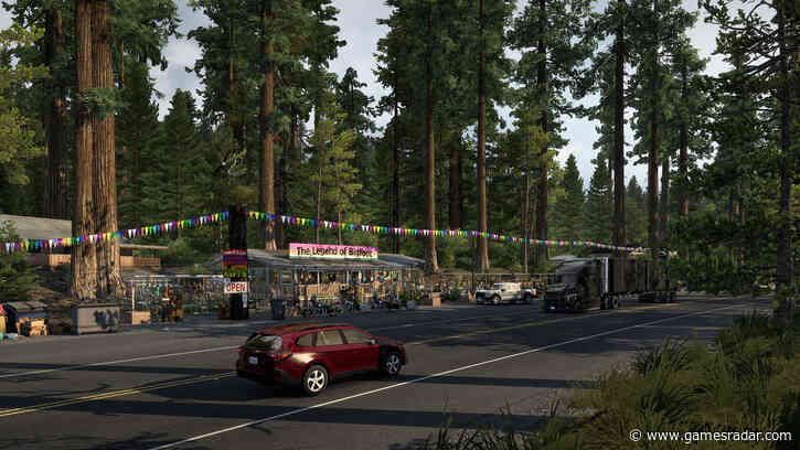 American Truck Simulator makes good on 26 days of rampant community speculation by revealing the Road Trip update, which is going to let you just cruise the US in regular cars