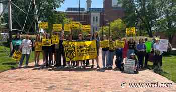 Students, residents protest UNC coal plant