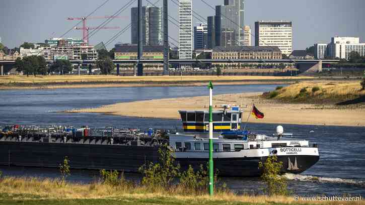 Rijnschippers snakken naar regen, maar blijven optimistisch