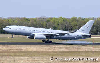 Nieuwste militaire Airbus A330 landt op vliegbasis Eindhoven