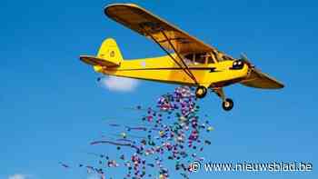 Paaseieren vallen uit de lucht in Meerhout