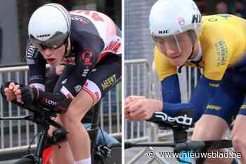 Belofte Corneel Vanslembrouck gaat de strijd aan met Louic Boussemaere op PK tijdrijden