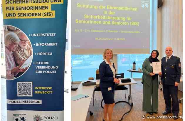 POL-OF: Zwölf neue Sicherheitsberater für Senioren im Polizeipräsidium Südosthessen ausgebildet
