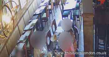 'No shame' CCTV catches 'scamming' couple 'plant' glass in restaurant food