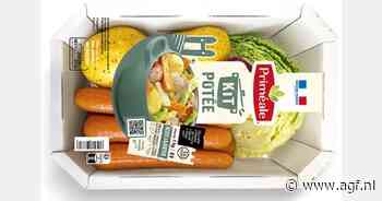 Verspakket verpakt in karton met cellulose deksel