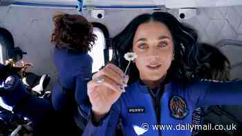 Conspiracy theorists claim Blue Origin mission was FAKE - as sceptics claim rocket launch with Katy Perry and Lauren Sanchez had 'the worst CGI'