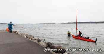 Trimaran stuck in 'difficult position' while out in harbour