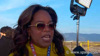 'I've never been more proud of my friend than today,' Oprah Winfrey says as she watches Gayle King launch on Blue Origin rocket (video)