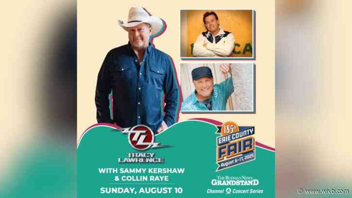 Country star Tracy Lawrence to perform with Sammy Kershaw and Collin Raye at Erie County Fair