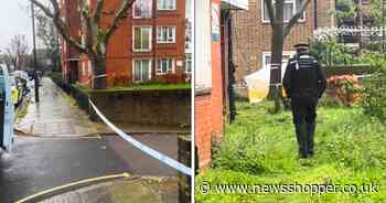 First pictures from scene where man, 21, was stabbed to death in Kennington