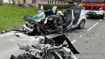 Unfall auf der St2079 bei Griesstätt: Vier Personen verletzt – drei davon schwer