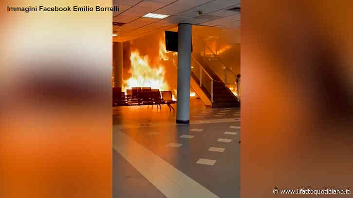 Paura a Napoli, incendio in una struttura sanitaria a Barra: evacuati i pazienti – Le immagini