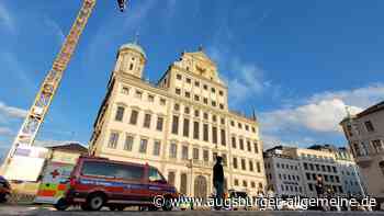 Person auf dem Augsburger Rathausdach gesichtet? Polizei rückt zu Einsatz aus