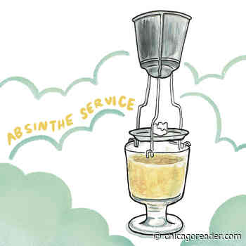 Absinthe service at the Violet Hour