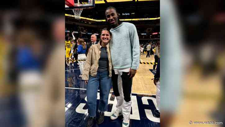 Fort Wayne native, IU fashion student's design worn by Pacers' Aaron Nesmith