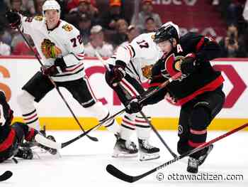 Senators lose to Chicago Blackhawks in overtime