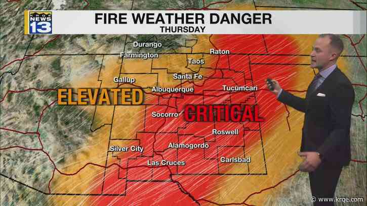 Winds will be picking up across New Mexico through Thursday