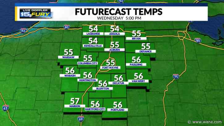 Sunshine and light winds bring warmer temperatures