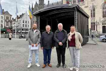 Feestje organiseren? Brugge heeft nieuw mobiel podium: “In halfuur is het opgezet”