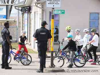 Young cyclists learn rules of the road at Windsor's Safety Village