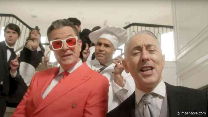 Stephen Colbert and Alan Cummings Billionaires Are Actually Good song is a chilling bop