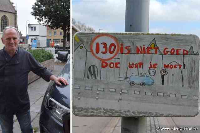 Gemeente haalt bord met kindertekening weg na meldingen van foute detectie door systeem dat verkeersborden herkent: “Plots mocht ik 130 per uur rijden in zone 30”