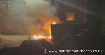 WATCH: Bikes deliberately set alight as emergency services called to fire