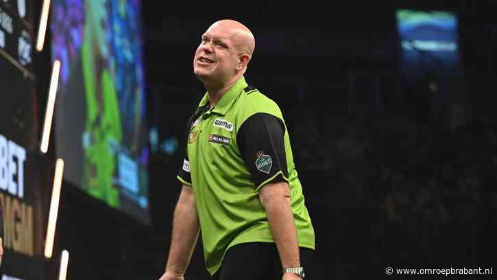 Van Gerwen fit na bizarre blessure: 'Een beetje knullig'
