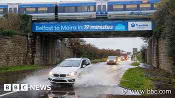 Flood warning as heavy rain falls in parts of Northern Ireland