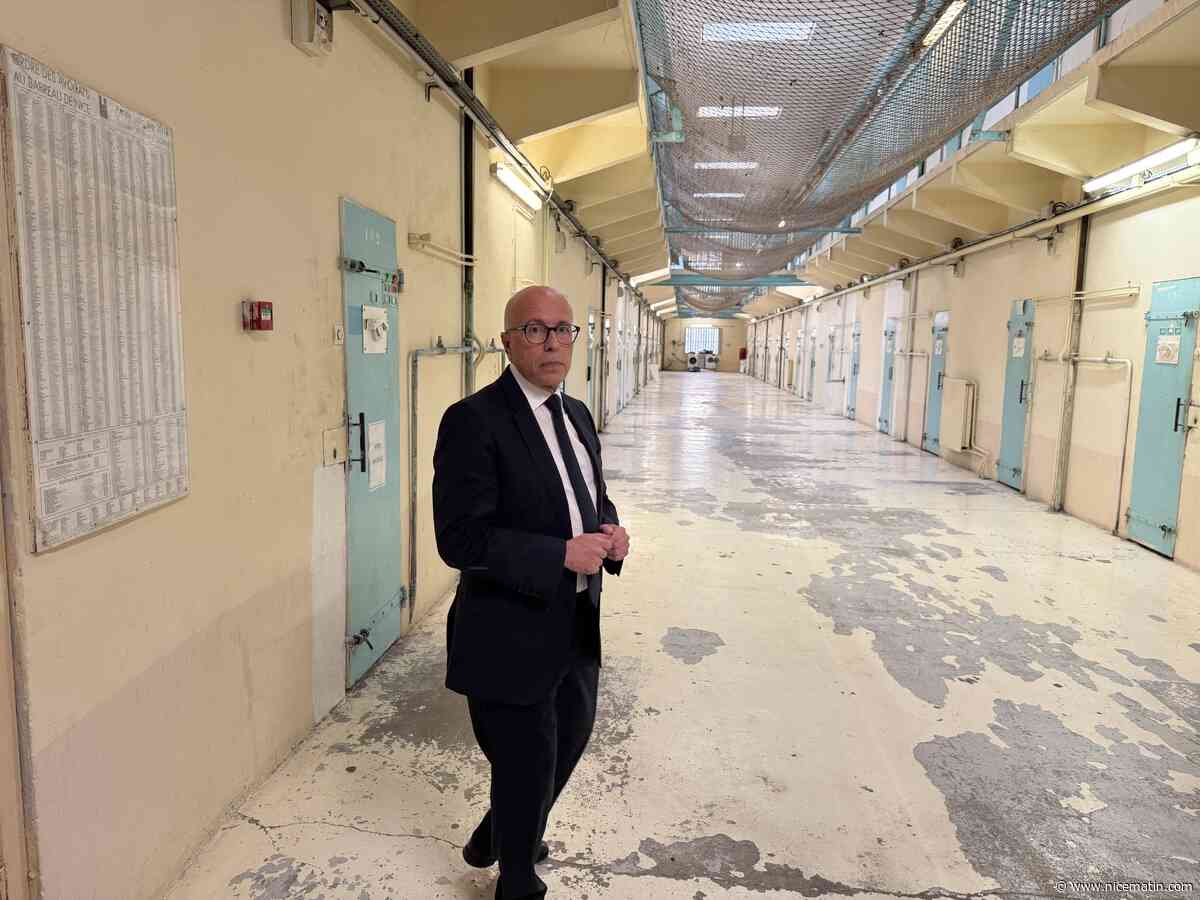 Attaques coordonnées de prisons: "Tolérance zéro pour les coupables", assène Éric Ciotti en visite à la maison d’arrêt de Nice