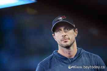 Jays starter Scherzer encouraged after throwing this week, to visit hand specialist