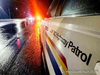 Police investigating after truck strikes overpass in Langley