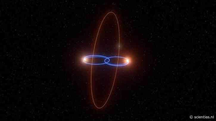 Voor het eerst ooit ontdekt: een planeet die in een loodrechte baan om twee sterren draait