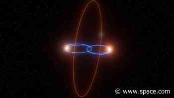 Scientists discover bizarre double-star system with exoplanet on a sideways orbit (video)