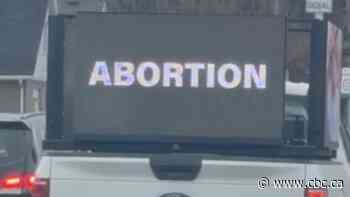 Truck displaying graphic anti-abortion videos is driving around Hamilton. Police say it's not a crime