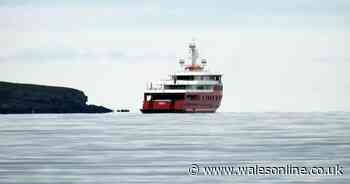 The £30m super yacht that spent the weekend loitering off the 
Welsh coast