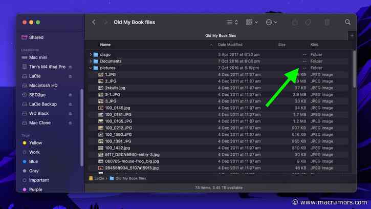 Reveal Hidden Folder Sizes in macOS Finder With These Tricks