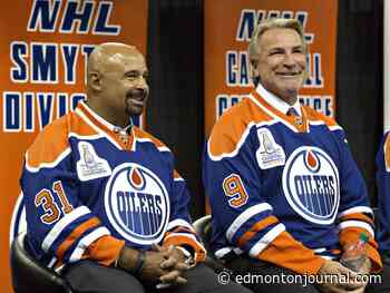 Grant Fuhr shows support for Edmonton Oilers with a special playoff Pepsi