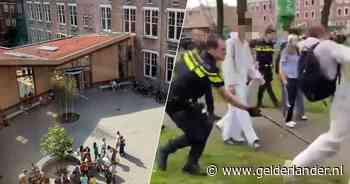 Politie grijpt hard in op kolderdag school in Rotterdam: honderden leerlingen in paniek
