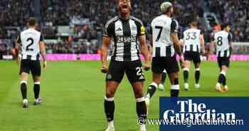 Alexander Isak caps cruise past Crystal Palace and fires Newcastle into third