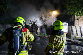 Verwoestende brand legt schuur in de as
